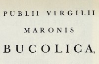 English Baroque Antiqua from “Publii Virgilii Maronis Bucolica, Georgica et Aeneis”