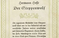 Fraktur des Buchtitels vom Roman »Steppenwolf«