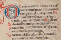 Early Gothic Minuscule from the Psalterium from Schaffhausen