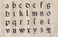 Kalligraphische Rotunda aus »Ein nützlich und wolgegrundt Formular«