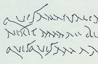 Love verse in Roman cursive