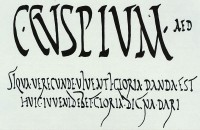Römische Dokumentarschrift aus Pompeji