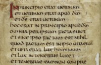 Uncial from St. Cuthbert’s Gospel