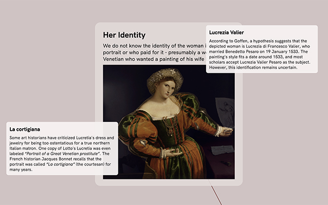 Lorenzo Lotto's Lukretia von Yana Cholakova