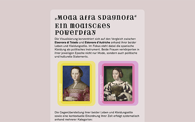 'Moda alla spagnola': Eleonora di Toledo und Eléonore d’Autriche von Annalena Nerea Abramczik und Clara Wendt