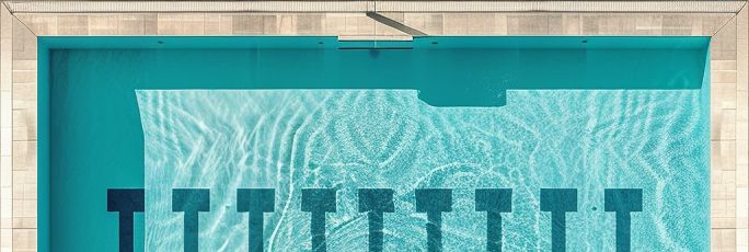 Pool from birds-eye view